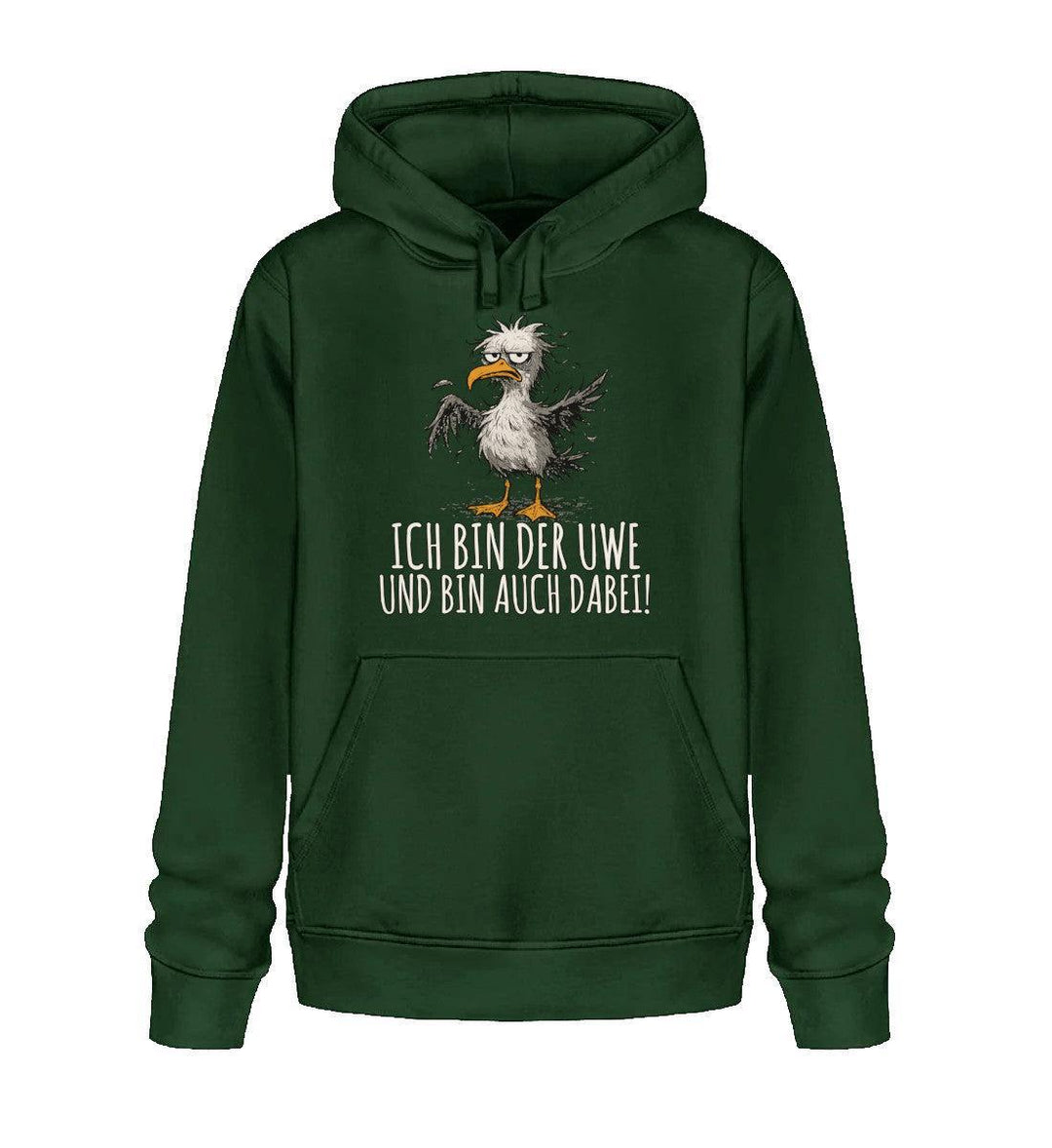 Ich bin der Uwe und bin auch dabei · Unisex Bio Hoodie-Unisex Bio Hoodie-Bottle Green-XS-Mooinzen