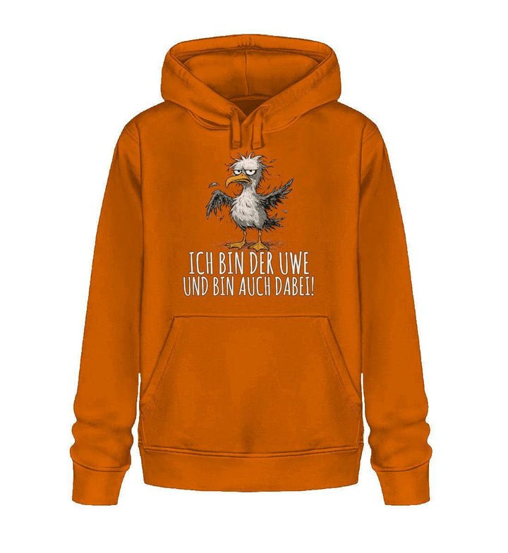 Ich bin der Uwe und bin auch dabei · Unisex Bio Hoodie-Unisex Bio Hoodie-Bright Orange-XS-Mooinzen