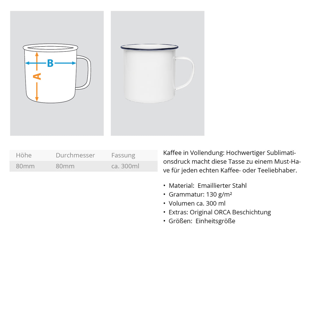 Ich bin im Ruhestand gar nix · Emaille Tasse-Emaille Tasse-Mooinzen