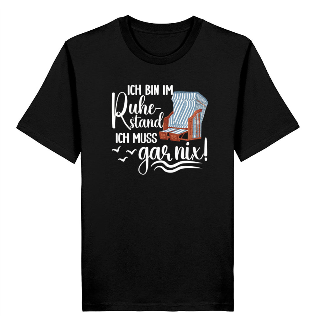 Ich bin im Ruhestand gar nix · Herren Premium Bio T-Shirt-Herren Premium Bio T-Shirt-Black-XS-Mooinzen