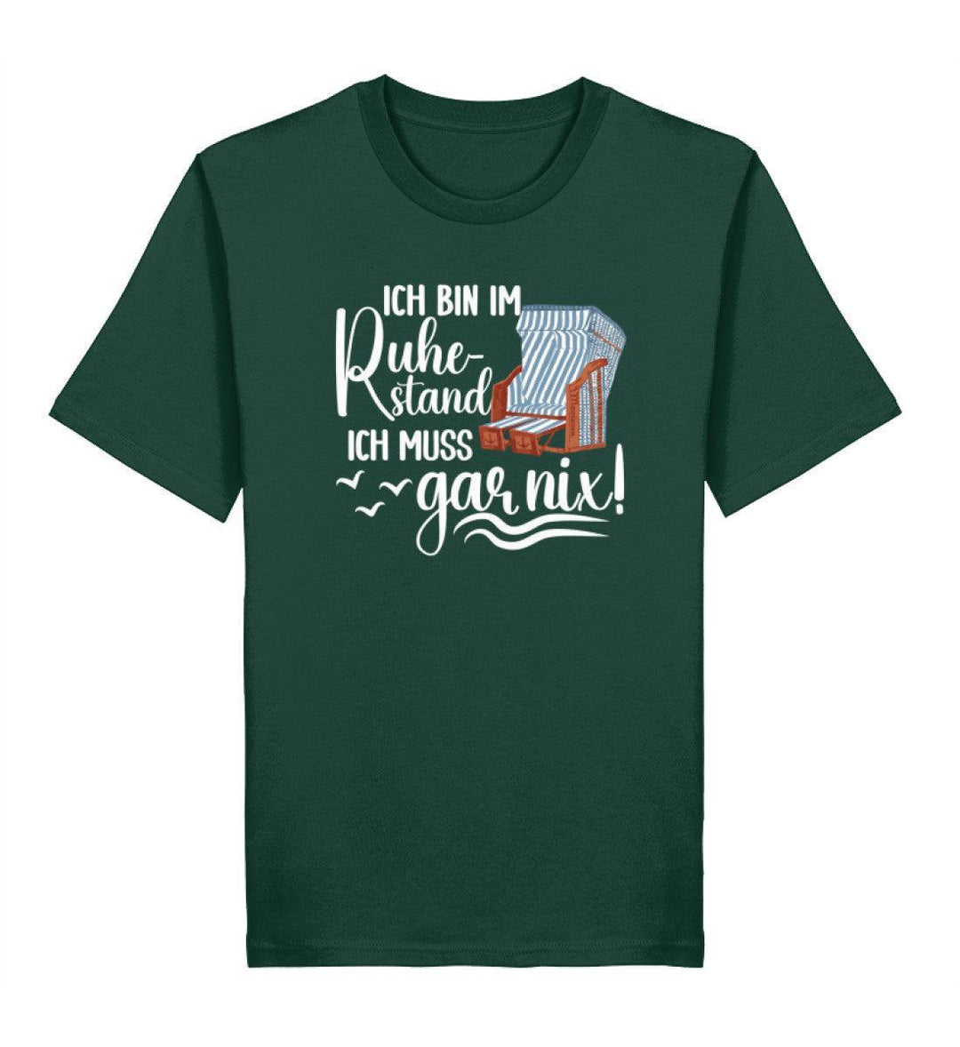 Ich bin im Ruhestand gar nix · Herren Premium Bio T-Shirt-Herren Premium Bio T-Shirt-Glazed Green-XS-Mooinzen