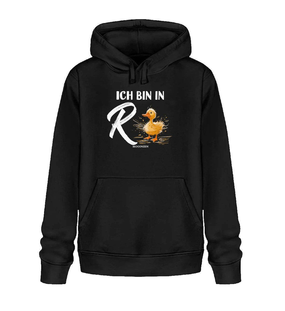 Ich bin in Rente Ente · Unisex Bio Hoodie-Unisex Bio Hoodie-Black-XS-Mooinzen