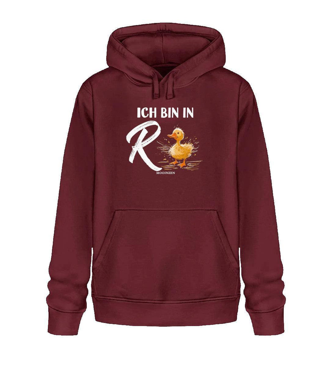 Ich bin in Rente Ente · Unisex Bio Hoodie-Unisex Bio Hoodie-Burgundy-XS-Mooinzen