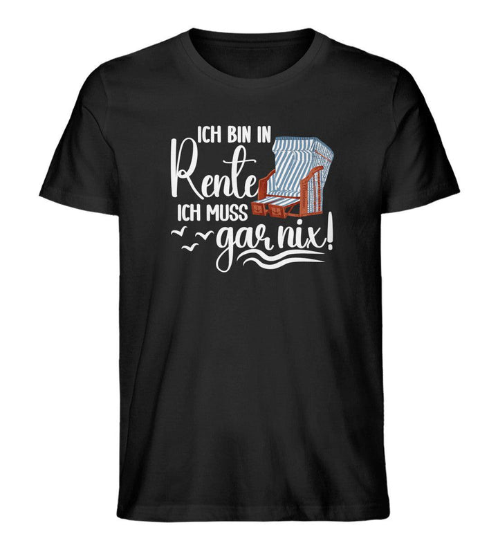 Ich bin in Rente · Herren Premium Bio T-Shirt-Herren Premium Bio T-Shirt-Black-XS-Mooinzen