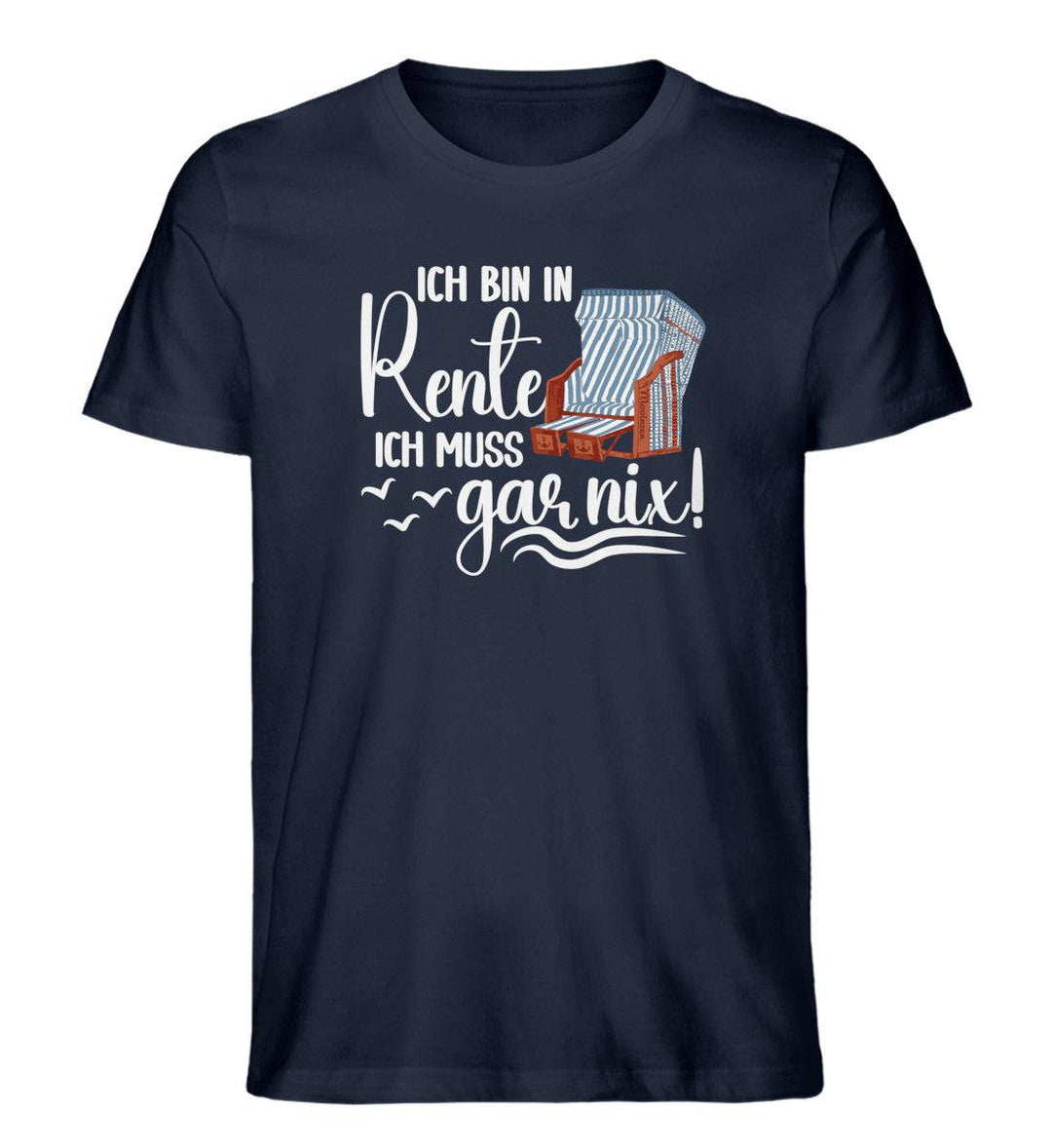 Ich bin in Rente · Herren Premium Bio T-Shirt-Herren Premium Bio T-Shirt-French Navy-XS-Mooinzen