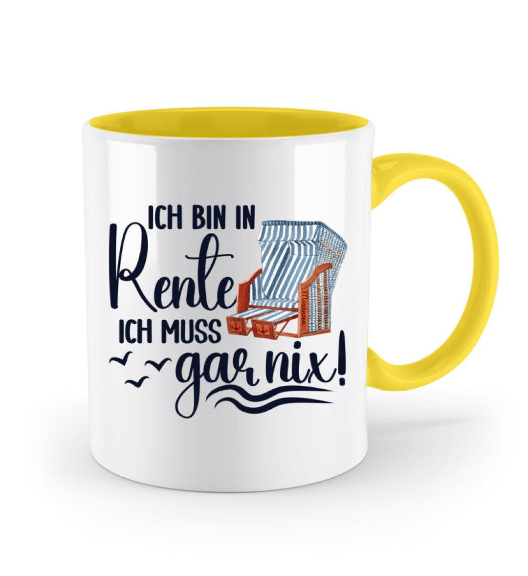 Ich bin in Rente · Keramiktasse Zweifarbig-Keramik Tasse zweifarbig-Mooinzen