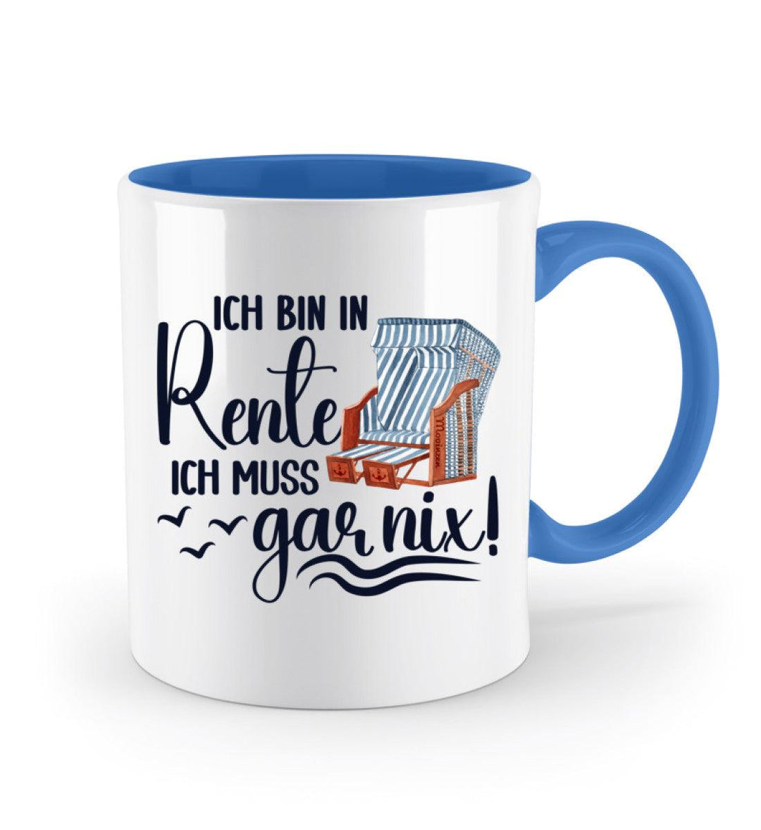 Ich bin in Rente · Keramiktasse Zweifarbig-Keramik Tasse zweifarbig-Mooinzen