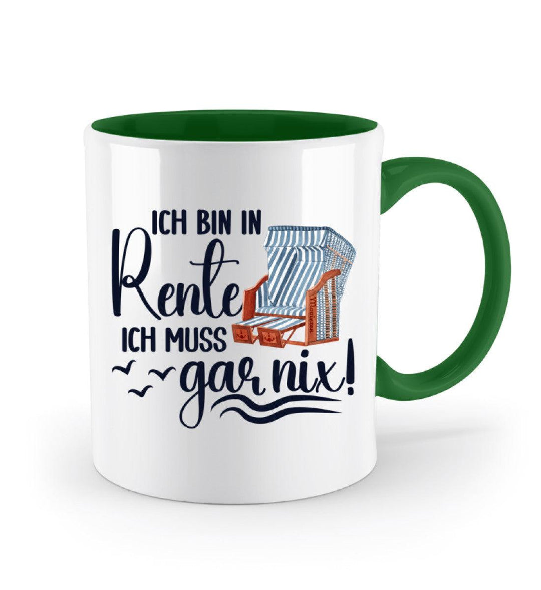 Ich bin in Rente · Keramiktasse Zweifarbig-Keramik Tasse zweifarbig-Mooinzen