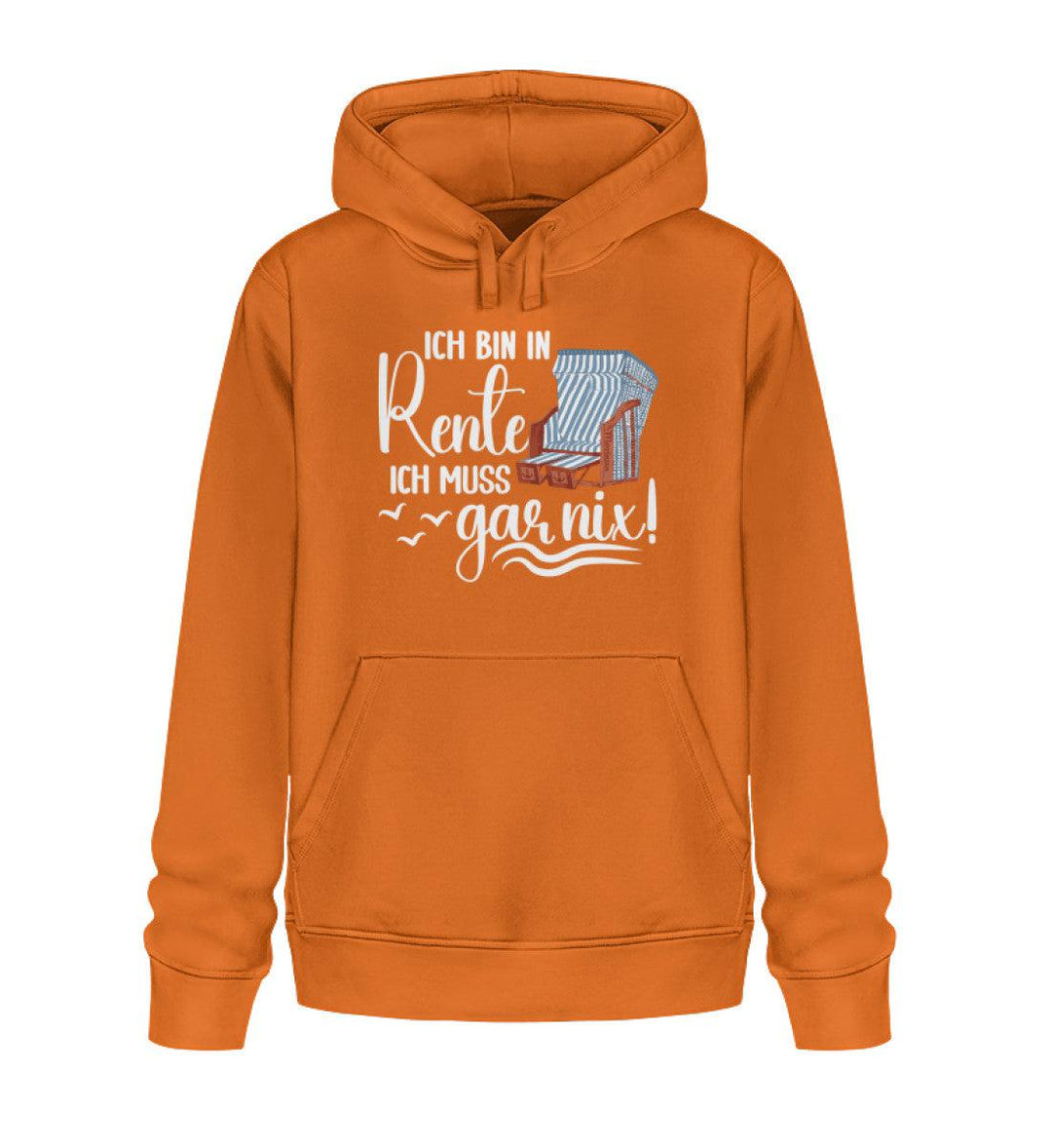 Ich bin in Rente · Unisex Bio Hoodie-Unisex Bio Hoodie-Bright Orange-XS-Mooinzen