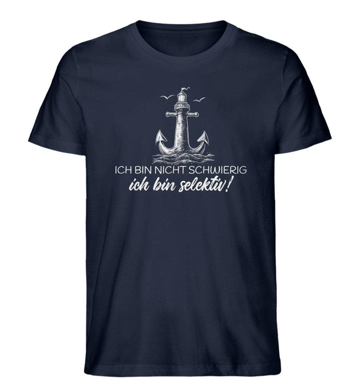 Ich bin nicht schwierig! · Herren Premium Bio T-Shirt-Herren Premium Bio T-Shirt-French Navy-XS-Mooinzen