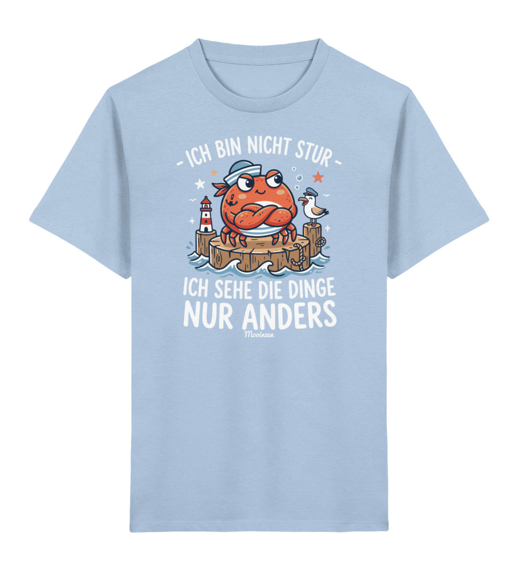 Ich bin nicht stur · Kinder Premium Bio T-Shirt-Kinder Premium Bio T-Shirt-Blue Soul-3/4-Mooinzen