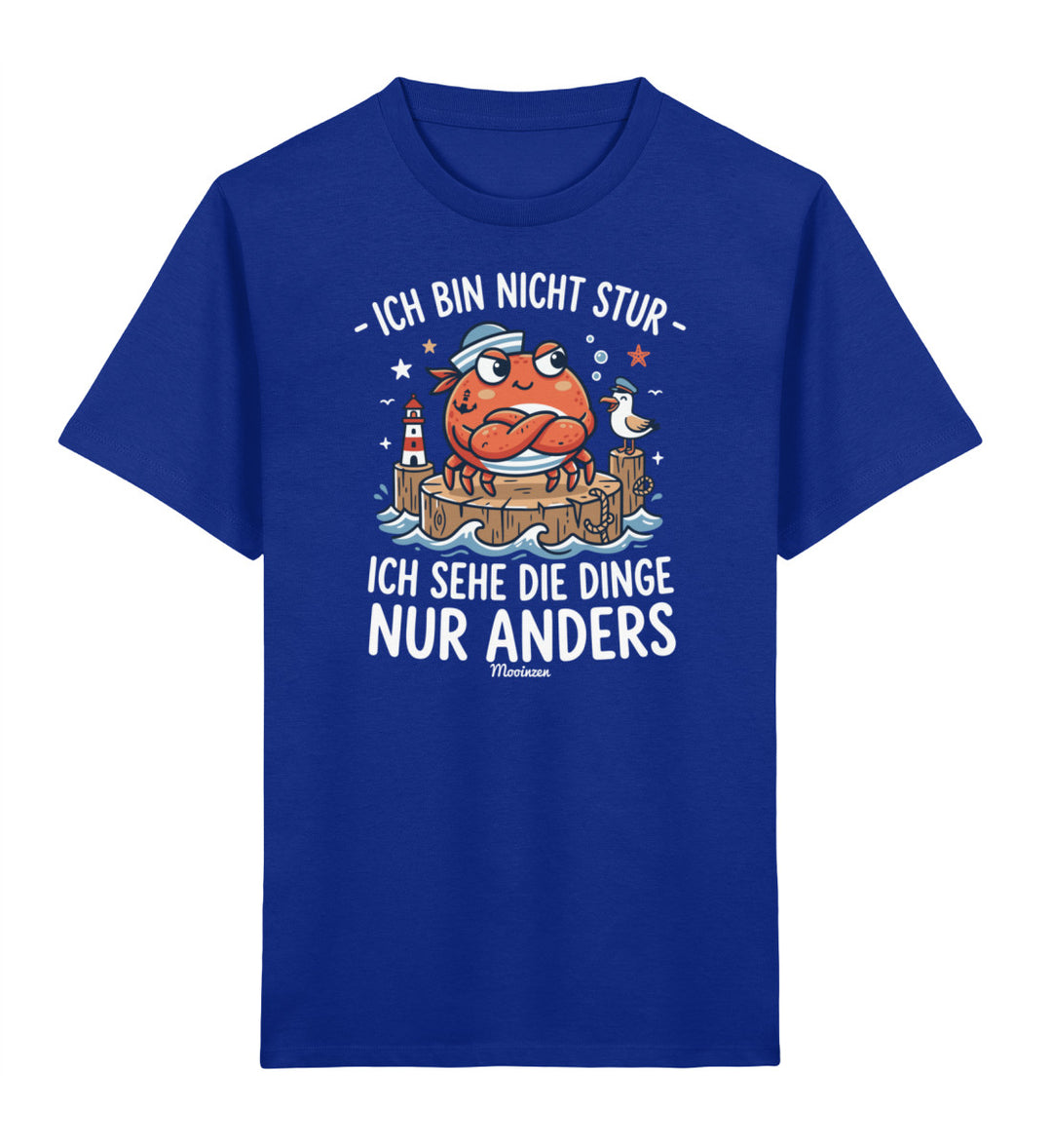 Ich bin nicht stur · Kinder Premium Bio T-Shirt-Kinder Premium Bio T-Shirt-Royal Blue-3/4-Mooinzen