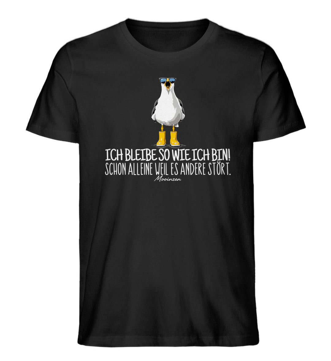 Ich bleibe so wie ich bin! · Herren Premium Bio T-Shirt-Herren Premium Bio T-Shirt-Black-XS-Mooinzen