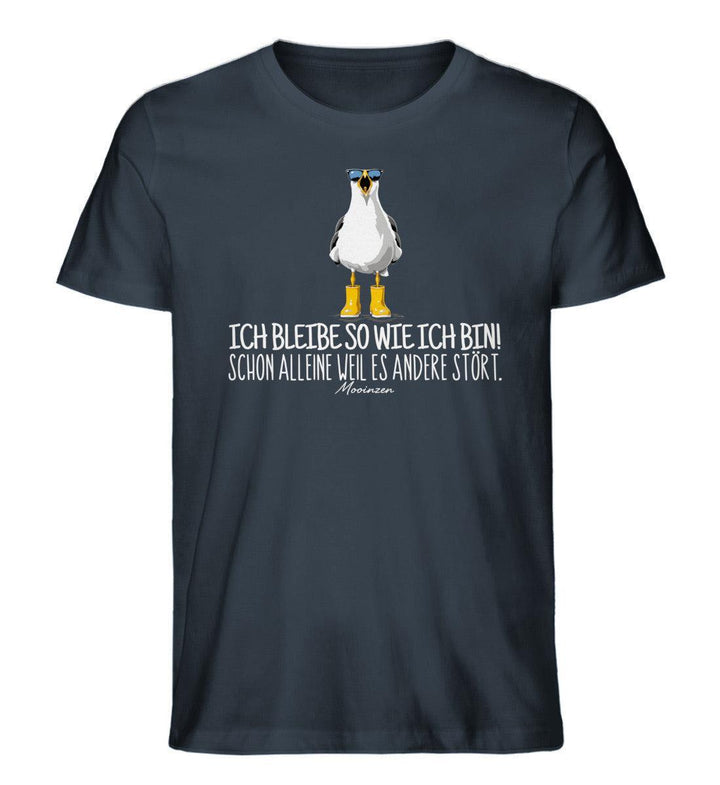 Ich bleibe so wie ich bin! · Herren Premium Bio T-Shirt-Herren Premium Bio T-Shirt-India Ink Grey-XS-Mooinzen