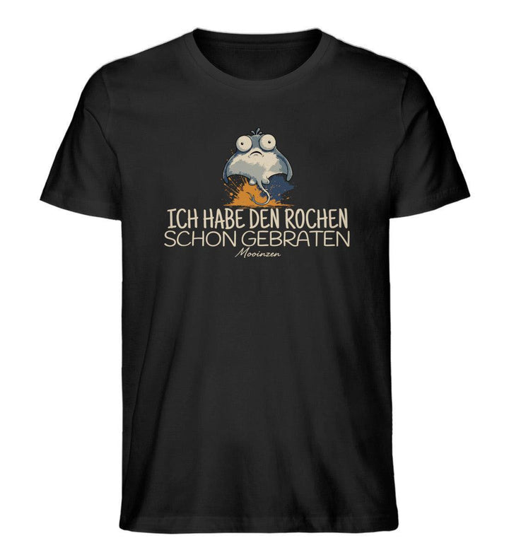 Ich habe den Rochen schon gebraten · Herren Premium Bio T-Shirt-Herren Premium Bio T-Shirt-Black-XS-Mooinzen