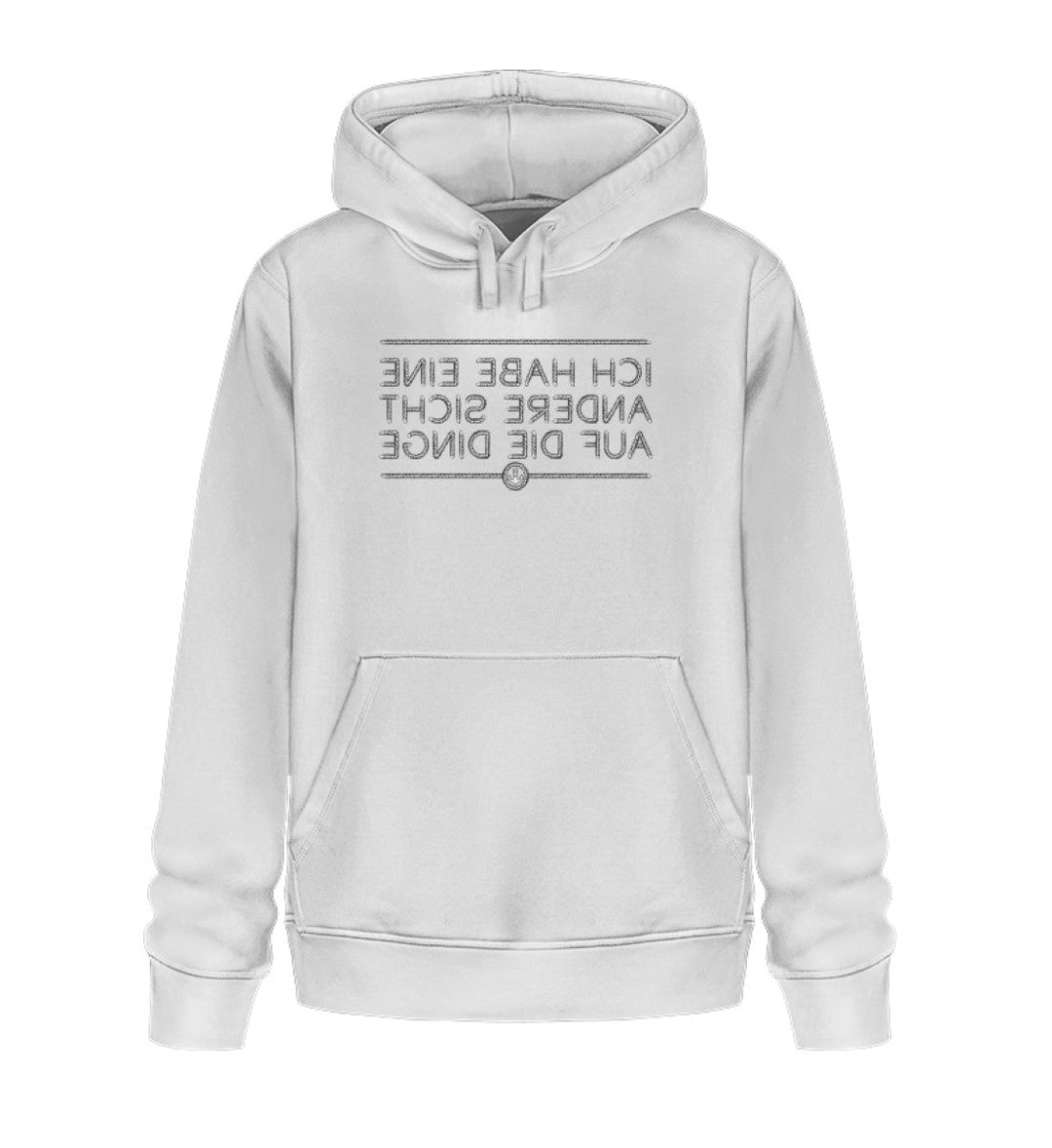 Ich habe eine andere Sicht auf die Dinge · Unisex Bio Hoodie-Unisex Bio Hoodie-White-XS-Mooinzen