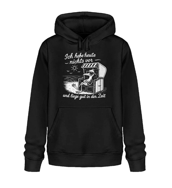 Ich habe heute nichts vor · Unisex Bio Hoodie-Unisex Bio Hoodie-Black-XS-Mooinzen