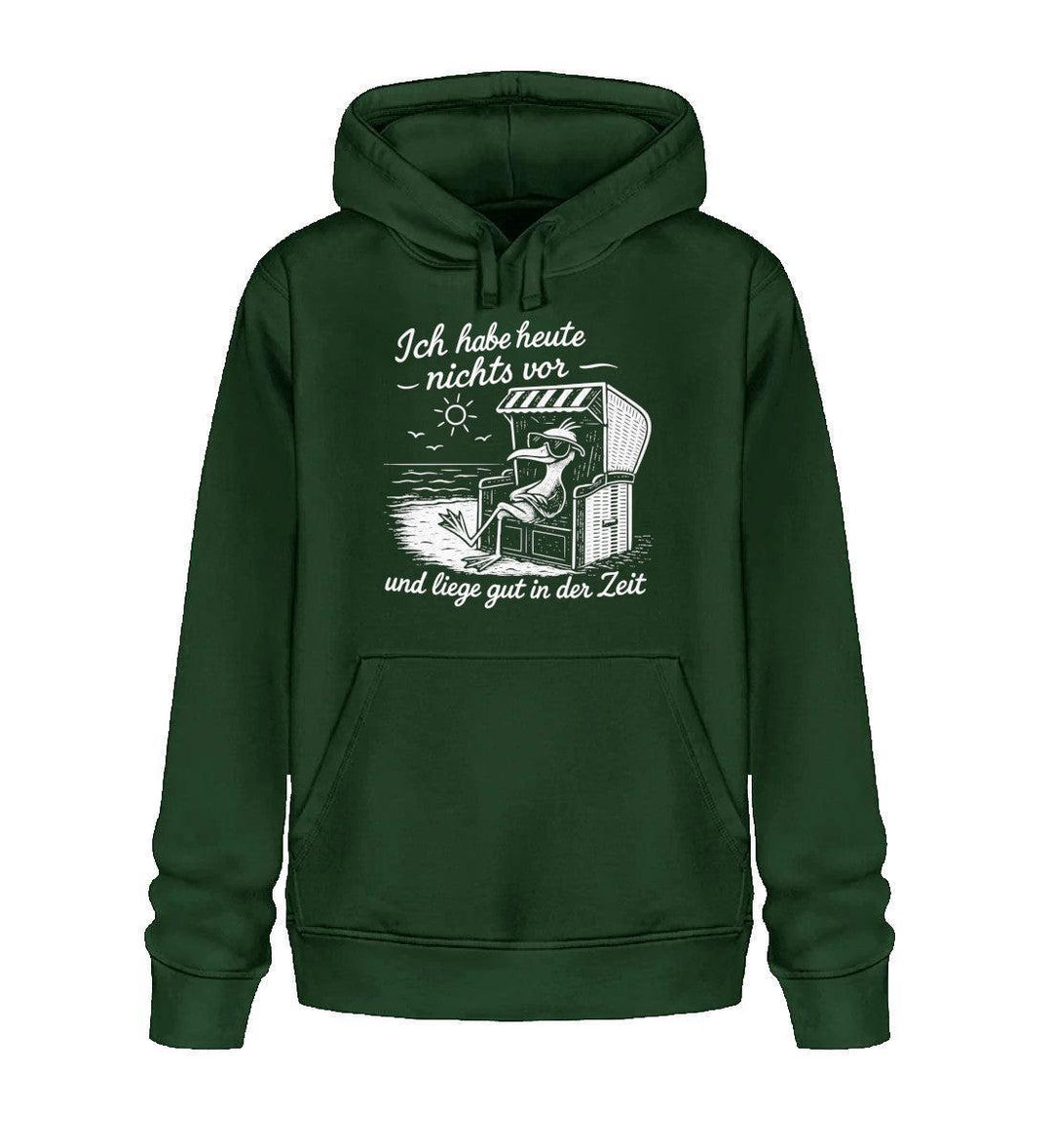 Ich habe heute nichts vor · Unisex Bio Hoodie-Unisex Bio Hoodie-Bottle Green-XS-Mooinzen