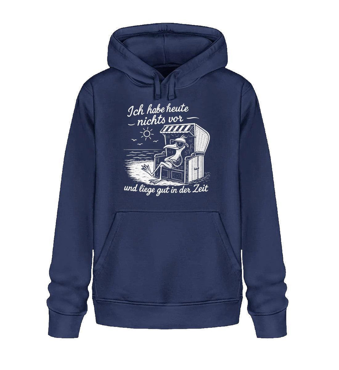 Ich habe heute nichts vor · Unisex Bio Hoodie-Unisex Bio Hoodie-French Navy-XS-Mooinzen