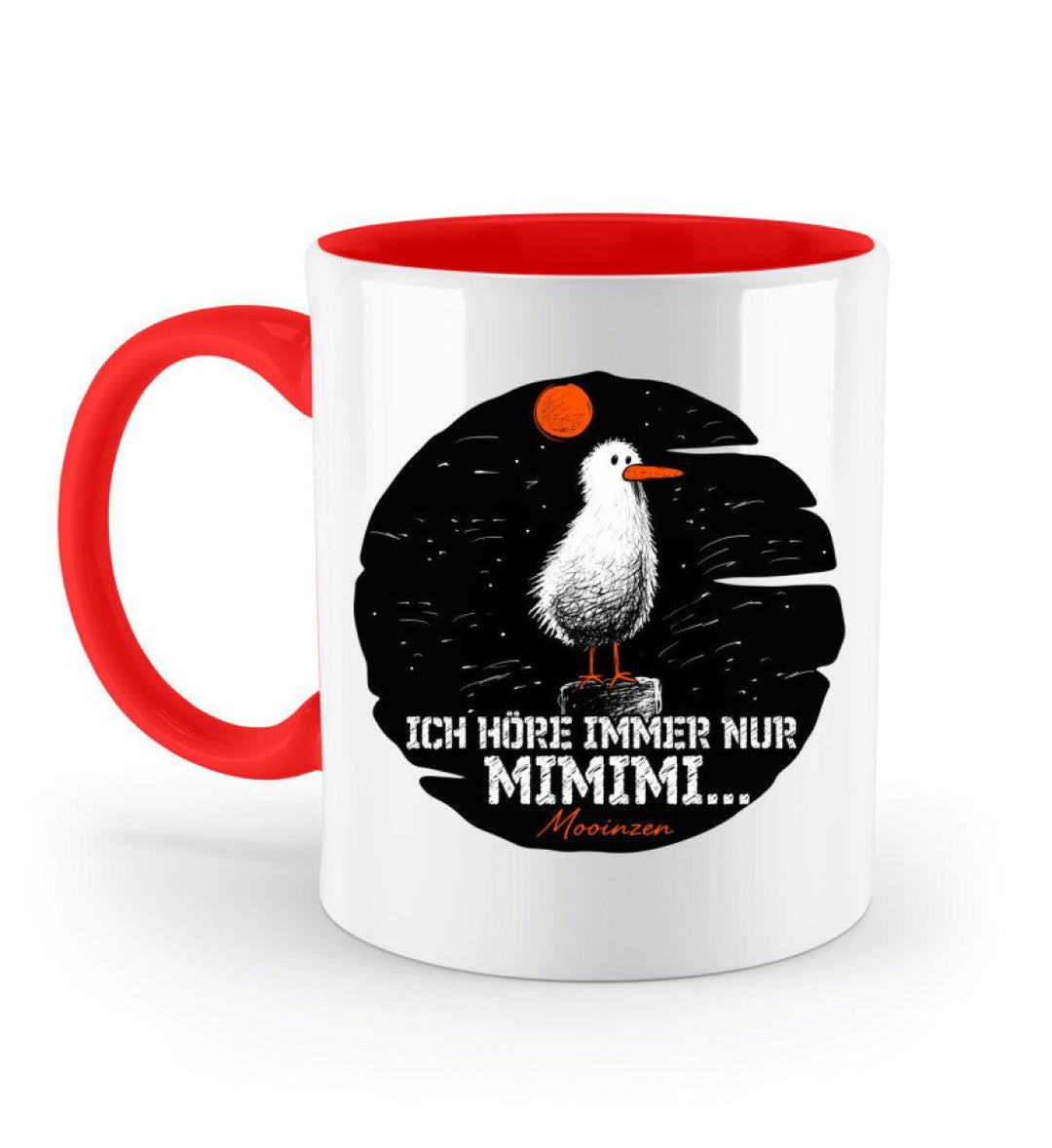 Ich höre immer nur · Keramiktasse Zweifarbig-Keramik Tasse Zweifarbig-Rubin Red-330ml-Mooinzen