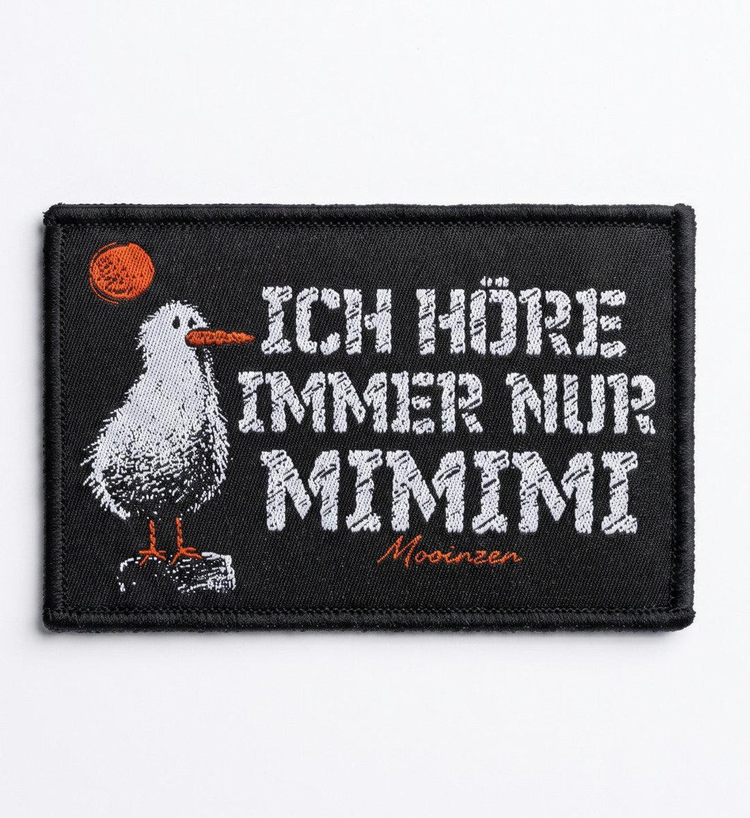 Ich höre immer nur Mimimi · Klettwattpatch-Klettwatt Patch-black-9x6-Mooinzen
