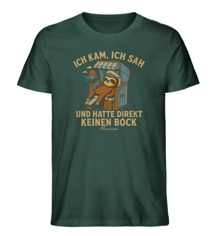 Ich kam, ich sah und hatte direkt keinen Bock · Herren Premium Bio T-Shirt-Herren Premium Bio T-Shirt-Glazed Green-XS-Mooinzen