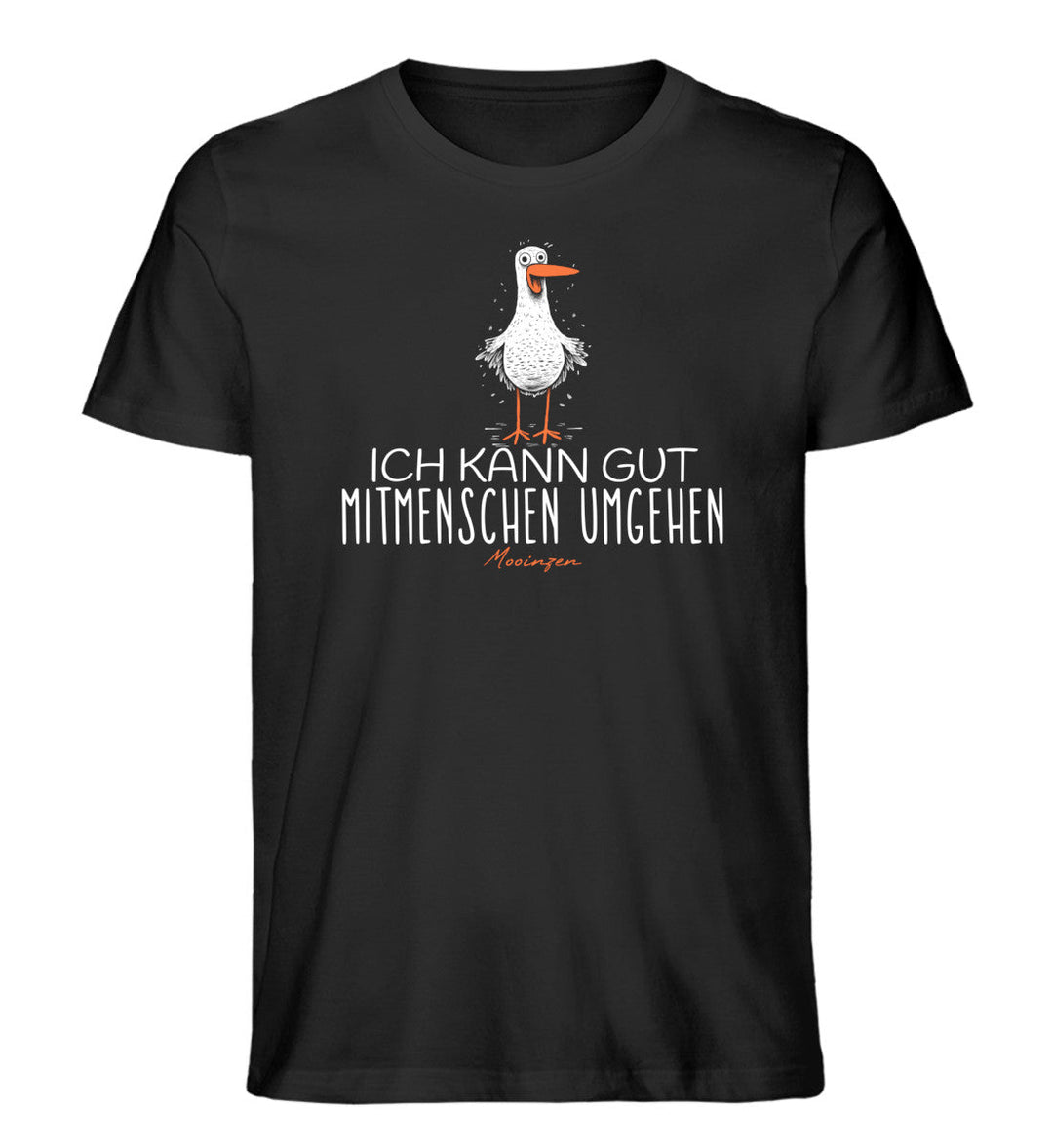 Ich kann gut Mitmenschen umgehen · Herren Premium Bio T-Shirt-Herren Premium Bio T-Shirt-Black-XS-Mooinzen