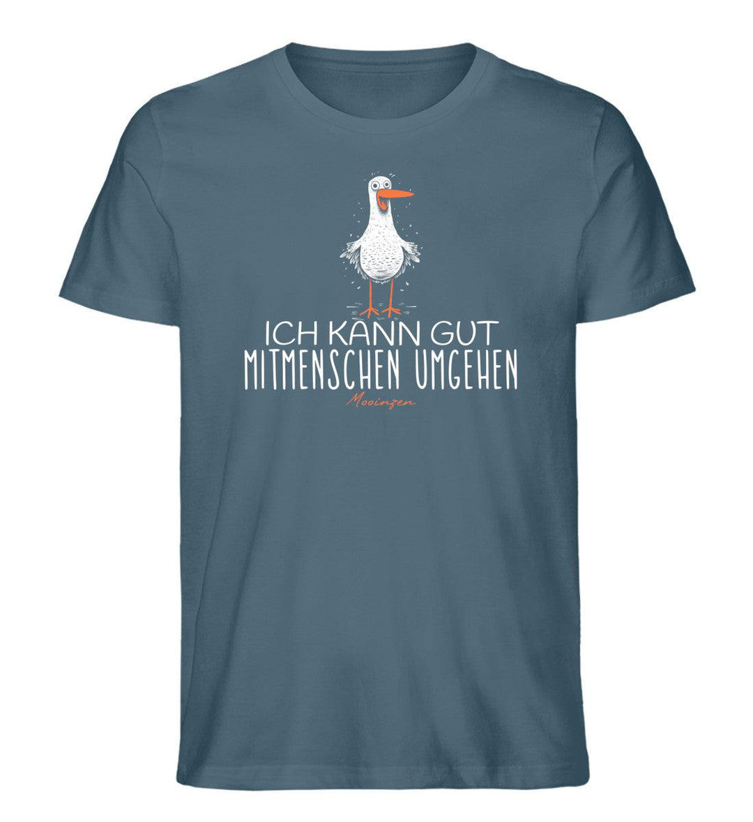 Ich kann gut Mitmenschen umgehen · Herren Premium Bio T-Shirt-Herren Premium Bio T-Shirt-Stargazer-XS-Mooinzen