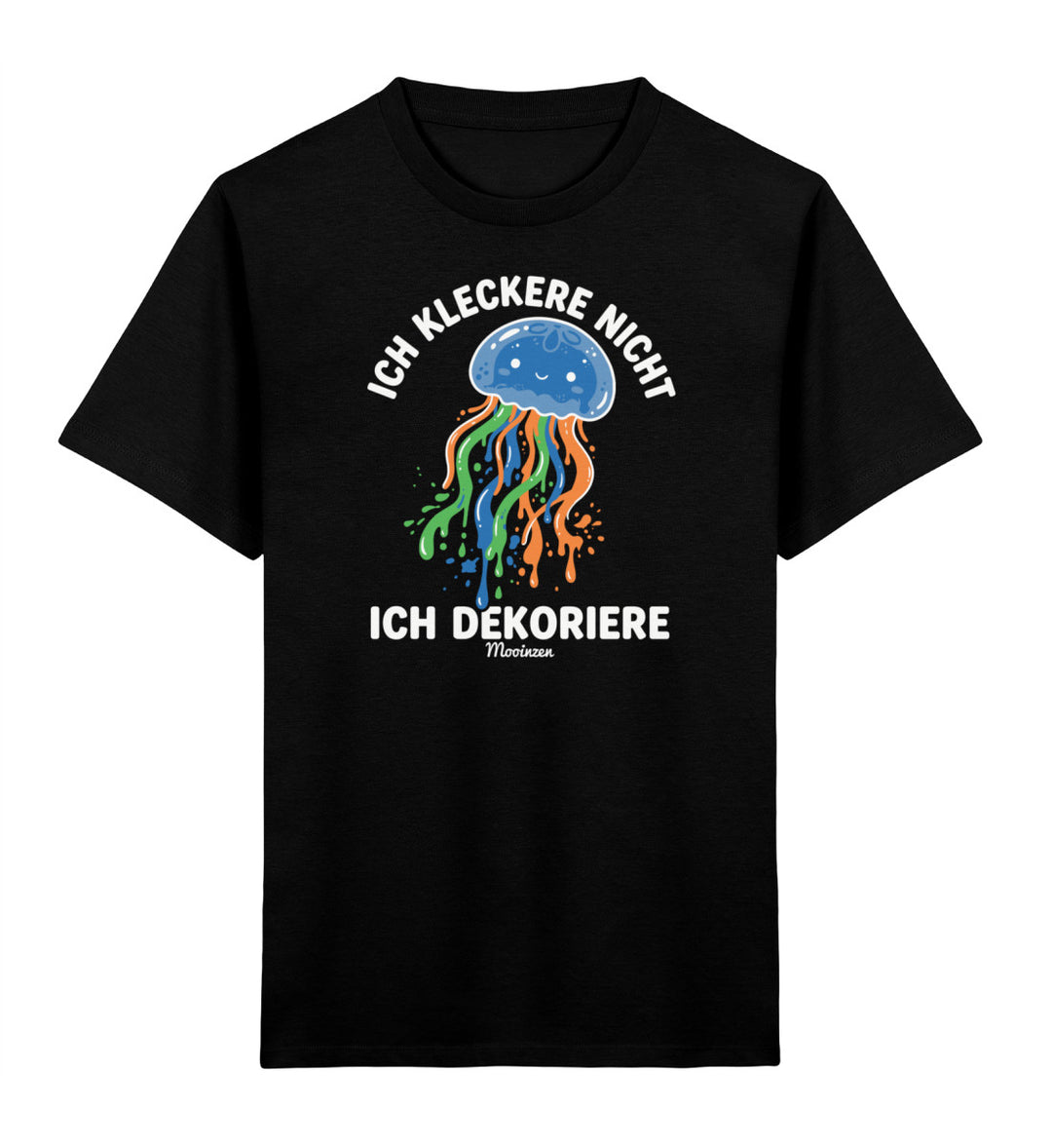 Ich kleckere nicht ich dekoriere · Kinder Premium Bio T-Shirt-Kinder Premium Bio T-Shirt-Black-3/4-Mooinzen