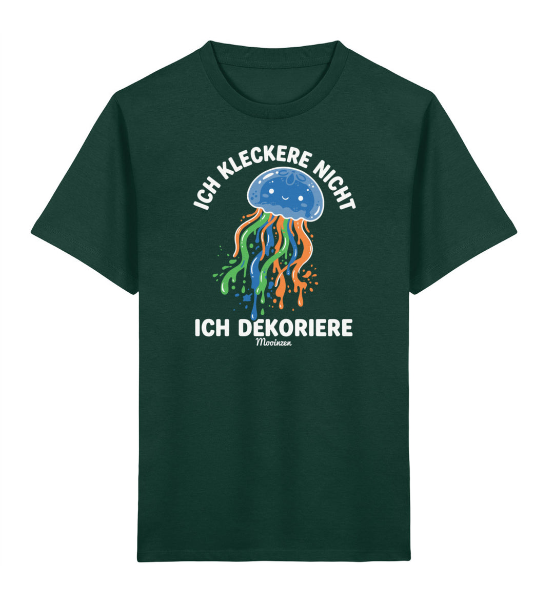 Ich kleckere nicht ich dekoriere · Kinder Premium Bio T-Shirt-Kinder Premium Bio T-Shirt-Glazed Green-3/4-Mooinzen