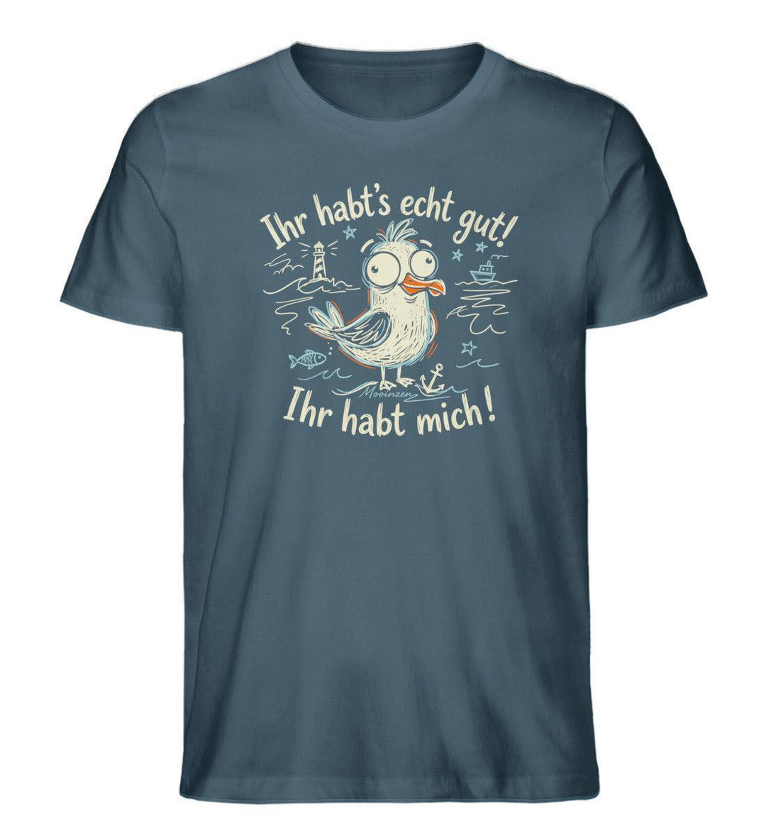 Ihr habt's echt gut! Ihr habt mich! · Herren Premium Bio T-Shirt-Herren Premium Bio T-Shirt-Stargazer-XS-Mooinzen