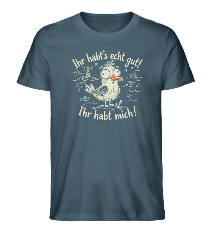 Ihr habt's echt gut! Ihr habt mich! · Herren Premium Bio T-Shirt-Herren Premium Bio T-Shirt-Stargazer-XS-Mooinzen