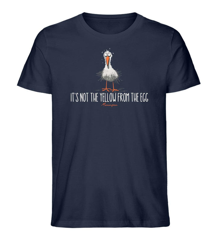 It's not the yellow from the egg · Herren Premium Bio T-Shirt-Herren Premium Bio T-Shirt-French Navy-XS-Mooinzen