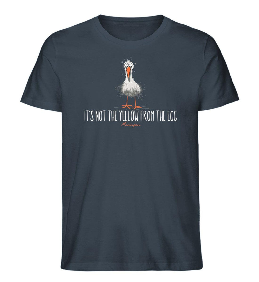 It's not the yellow from the egg · Herren Premium Bio T-Shirt-Herren Premium Bio T-Shirt-India Ink Grey-XS-Mooinzen
