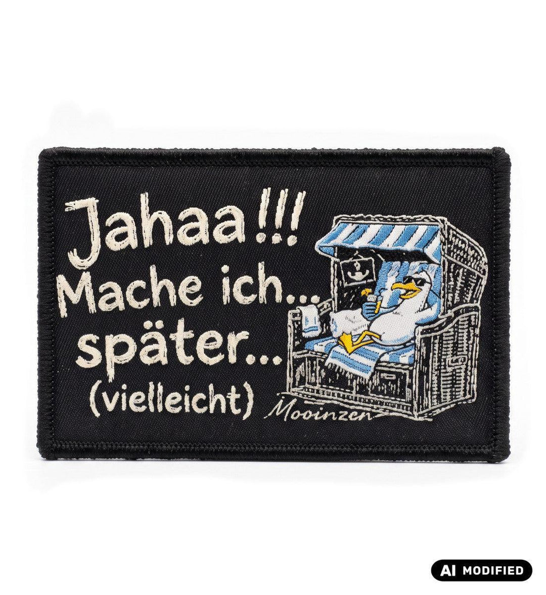 Jahaaa... mache ich... später · Klettpatch-Klettwatt Patch-black-9x6-Mooinzen
