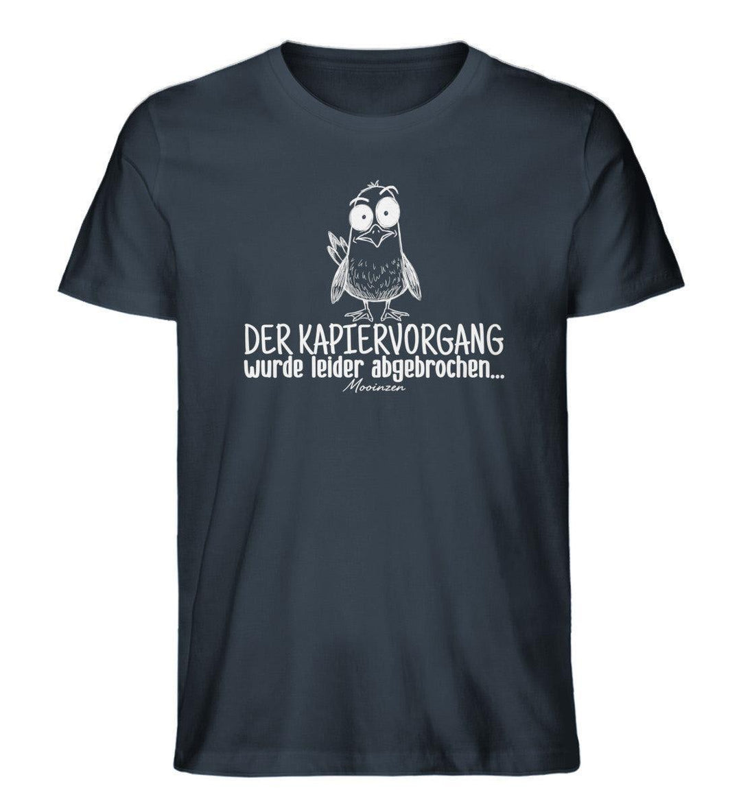 Kapiervorgang wurde leider abgebrochen · Herren Premium Bio T-Shirt-Herren Premium Bio T-Shirt-India Ink Grey-XS-Mooinzen
