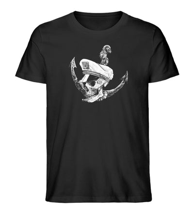 Kapitän Anker Totenkopf · Herren Premium Bio T-Shirt-Herren Premium Bio T-Shirt-Black-XS-Mooinzen
