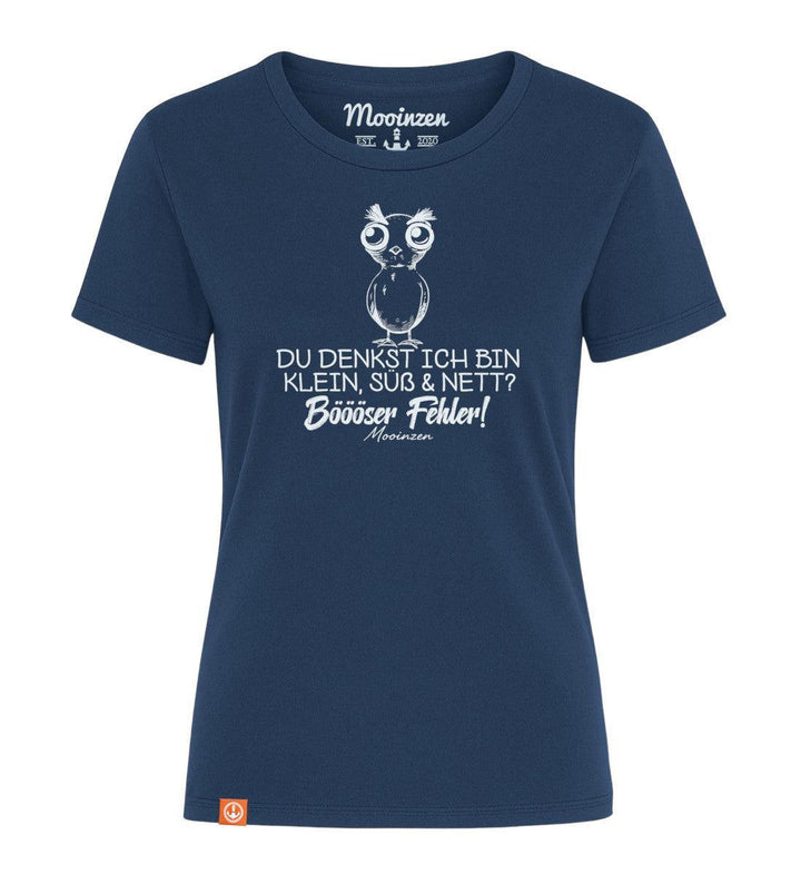 Klein, süß & nett böööser Fehler · Damen Premium Signature Bio T-Shirt-Damen Signature Bio T-Shirt-dress-blue-XS-Mooinzen