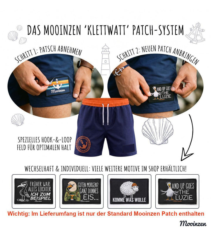 Klettwatt Patch · Herren Premium Badeshorts-Herren Premium Badeshorts-Mooinzen