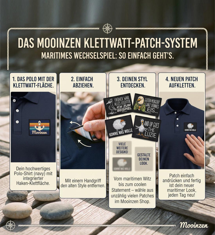 Klettwatt Patch · Herren Premium Polo Shirt-Herren Premium Polo Shirt-Mooinzen