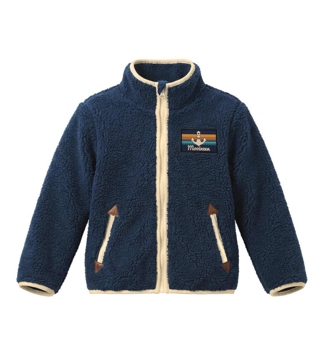 Klettwatt Patch · Kinder Premium Sherpa Jacke-Kinder Premium Sherpa Jacke-dress-blue-98/104-Mooinzen