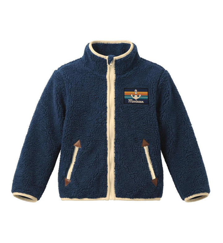 Klettwatt Patch · Kinder Premium Sherpa Jacke-Kinder Premium Sherpa Jacke-dress-blue-98/104-Mooinzen