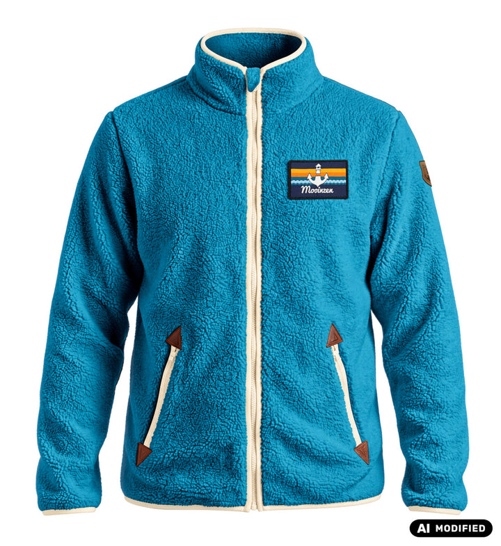 Klettwatt Patch · Unisex Premium Sherpa Jacke-Unisex Premium Sherpa Jacke-ocean-depth-S-Mooinzen