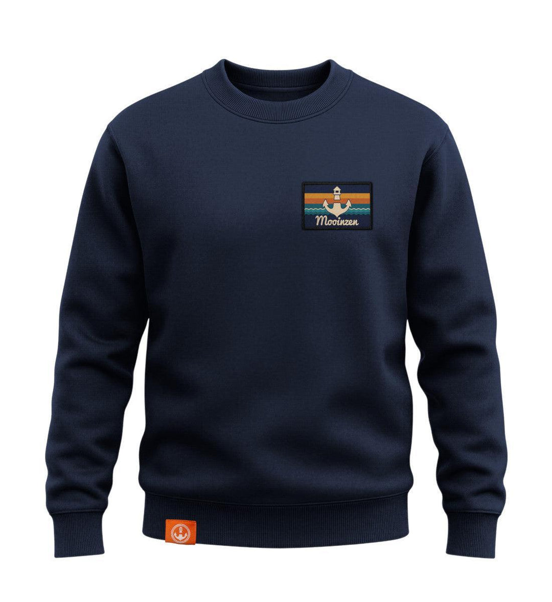 Klettwatt Patch · Unisex Signature Premium Bio Sweatshirt-Unisex Signature Bio Sweatshirt-dress-blue-S-Mooinzen
