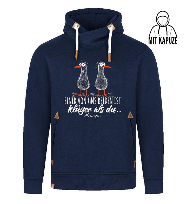 Klüger Als Du · Unisex Bio Schalkragen Hoodie-Unisex Bio Schalkragen Hoodie-dress-blue-S-Mooinzen