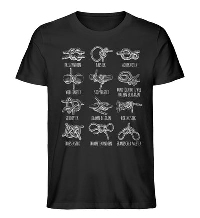 Knotenkunde · Herren Premium Bio T-Shirt-Herren Premium Bio T-Shirt-Black-XS-Mooinzen