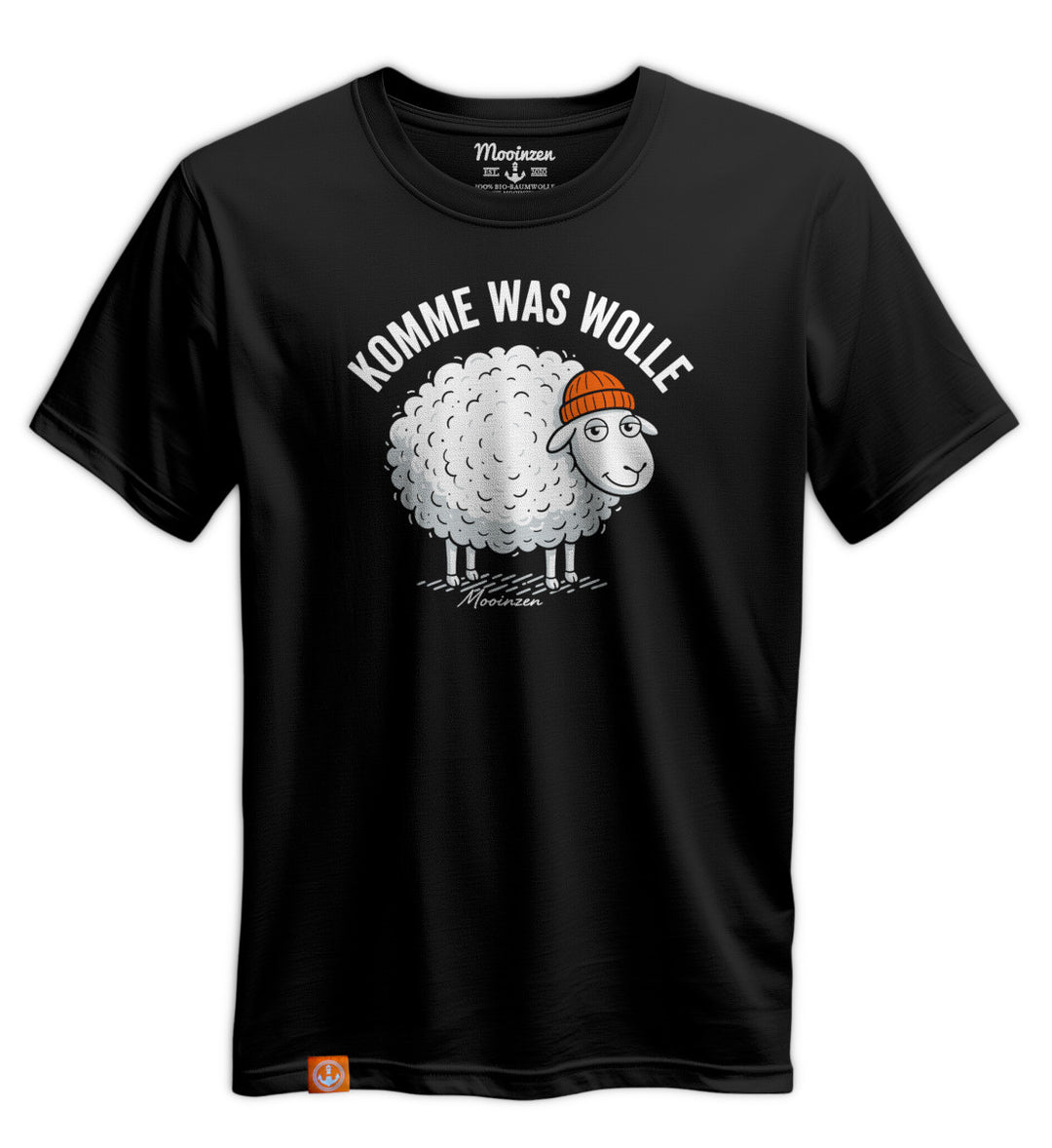Komme was Wolle · Unisex Premium Bio T-Shirt-Unisex Premium Bio T-Shirt-black-beauty-S-Mooinzen