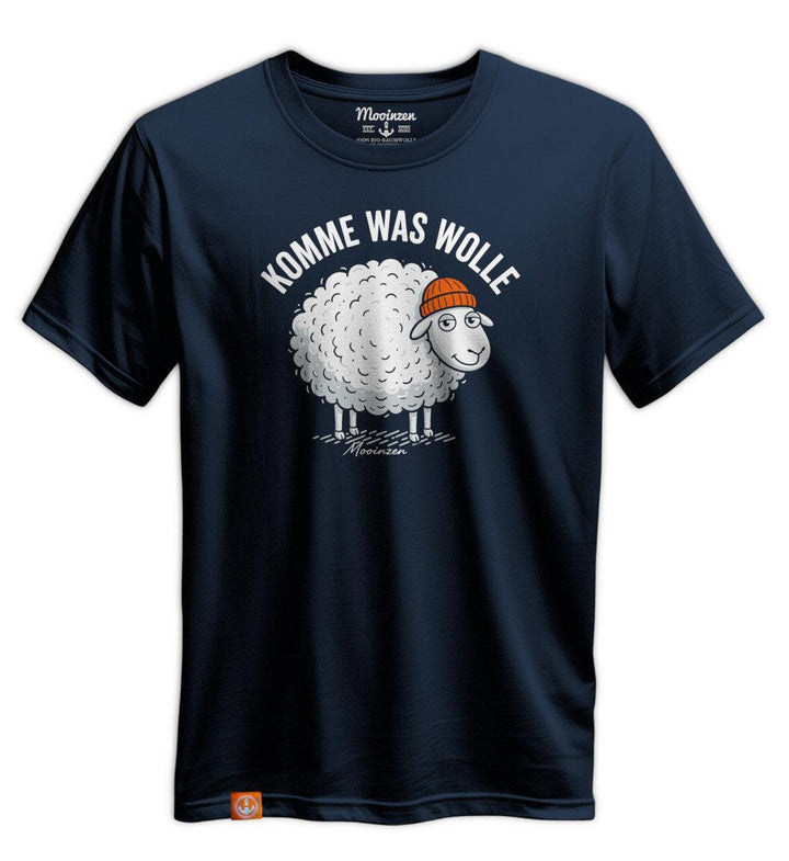Komme was Wolle · Unisex Premium Bio T-Shirt-Unisex Premium Bio T-Shirt-dress-blue-S-Mooinzen