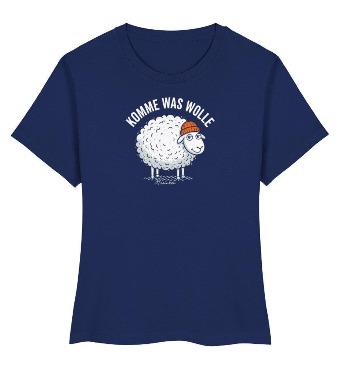 Komme was Wolle · Damen Premium Bio T-Shirt 2.0-Damen Premium Bio T-Shirt 2.0-French Navy-XS-Mooinzen