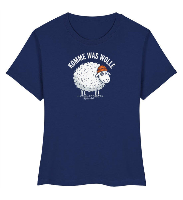 Komme was Wolle · Damen Premium Bio T-Shirt 2.0-Stella Muser Shirt ST/ST-French Navy-XS-Mooinzen